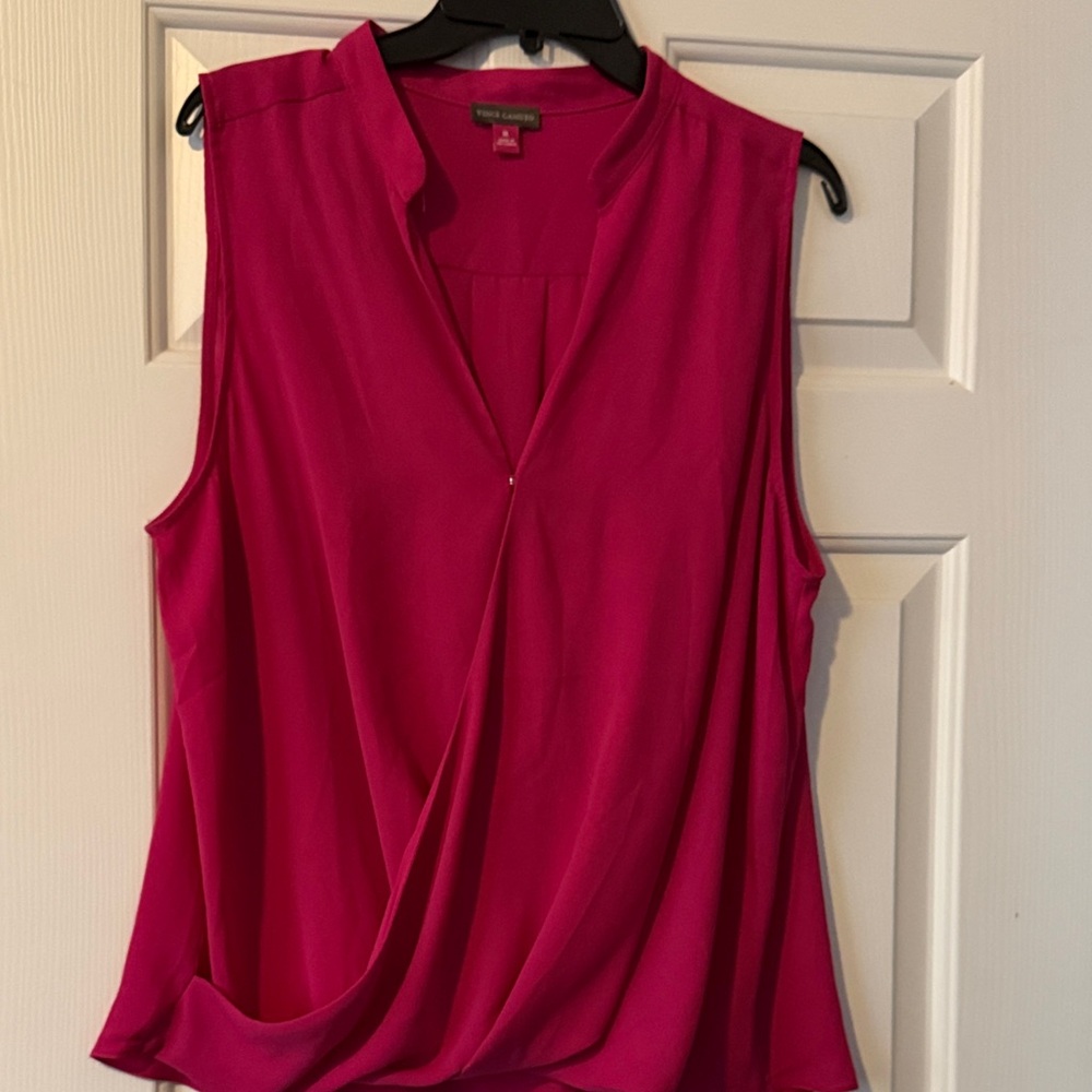 Vince Camuto Fuchsia Sleeveless Blouse